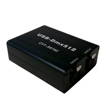 1 шт. черный USB-DMX контроллер с поддержкой MA Onpc Freestyler + 3D DJ USB DMX интерфейс