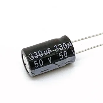 10шт Электролитический конденсатор высокого качества 50V330UF 10*17 мм 330UF 50V 10*17