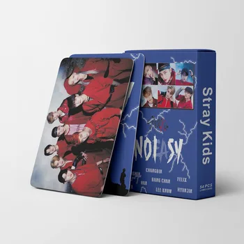 54 шт./компл. Kpop Stray kids NO EASY Lomo Card Новый Альбом Синий Фотоальбом Straykids Высококачественная Фотокарточка