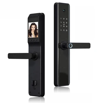 ES237F Tuya wifi app fechadura inteligente интеллектуальная электронная дверная ручка умный замок с камерой