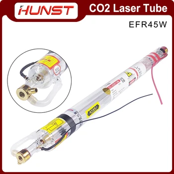 HUNST EFR 45 Вт Co2 Лазерная трубка, металлическая головка диаметром 50 мм, Длина 800 мм для CO2 Лазерная Гравировальная машина для резки