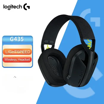 Logitech G435 LIGHTSPEED Bluetooth Беспроводная Игровая Гарнитура С Объемным Звуком, Наушники-вкладыши Для Игр и музыки На Портативных ПК