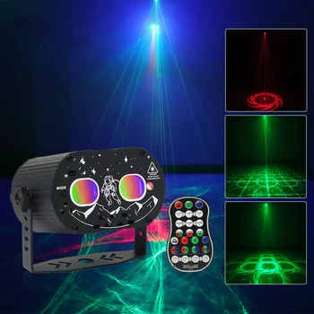 RGB Лазерный проектор Освещает луч Линейного сканера Проектор DMX Профессиональный диско-ди-джей Свадебная вечеринка Бар-клуб Вращающийся Свет сцены