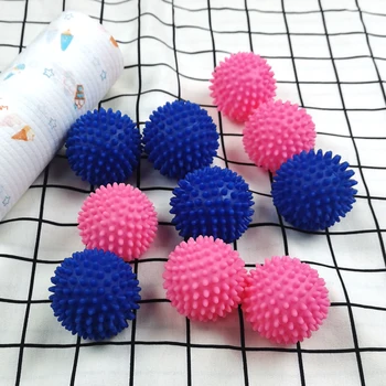 Волшебный инструмент для стирки Многоразовые шарики-сушилки из ПВХ для чистки стиральной машины, шарики для сушки белья, большие шарики для стирки белья