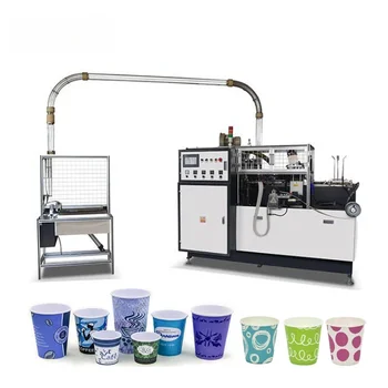 Высококачественная автоматическая машина для изготовления бумажных стаканчиков для кофе с мороженым, ультразвуковая машина для изготовления бумажных стаканчиков, печатная машина для бумажных стаканчиков