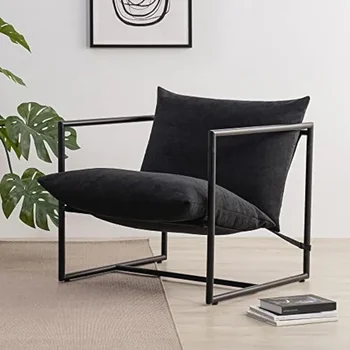 Кресло Sling Accent /Кресло с металлическим каркасом и подкладкой из измельченного пенопласта, черный