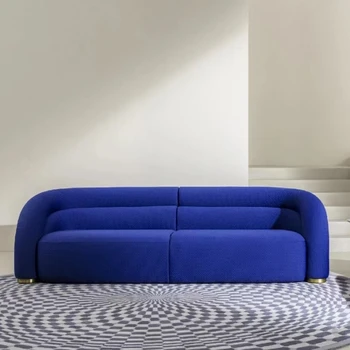 Легкий роскошный диван из изогнутой ткани в итальянском стиле, дизайнерский диван