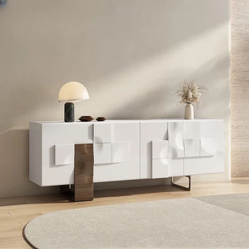 Легкий роскошный шкаф для телевизора, современный простой чайный столик, комбинированный шкаф для телевизора, напольный шкаф для гостиной