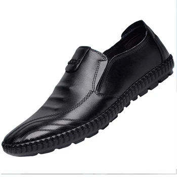Мужские кроссовки, мужская повседневная обувь, осенне-зимние кроссовки, лоферы, модные мягкие водонепроницаемые кроссовки из искусственной кожи, мужская вулканизированная обувь39-45