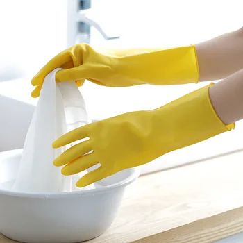 Перчатки для мытья посуды по дому, уборка домашней кухни, охрана труда, прочные водонепроницаемые латексные перчатки для стирки белья