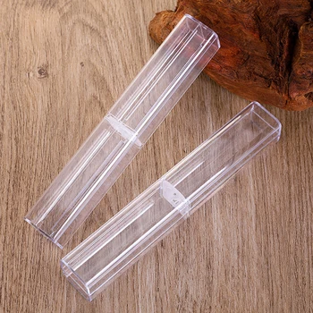 Прозрачный Подарочный пенал для делового Офиса Пластиковая коробка для ручек Школьные канцелярские принадлежности