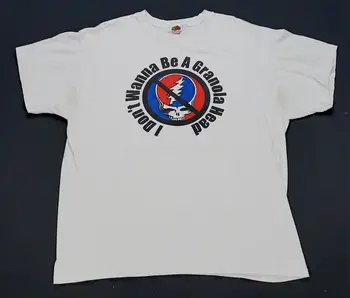 Редкая футболка VTG The Queers Don't Wanna Be Granola Head против Grateful Dead 90-х годов