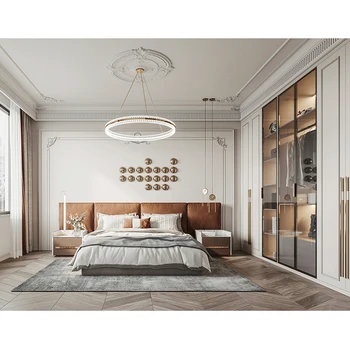 Современный стиль Высококачественный Дизайн интерьера всего дома Индивидуальный Набор роскошной мебели для спальни
